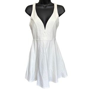 Lulus‎ Forever Crush White Strappy Skater Dress Sz S White Sexy Feminine